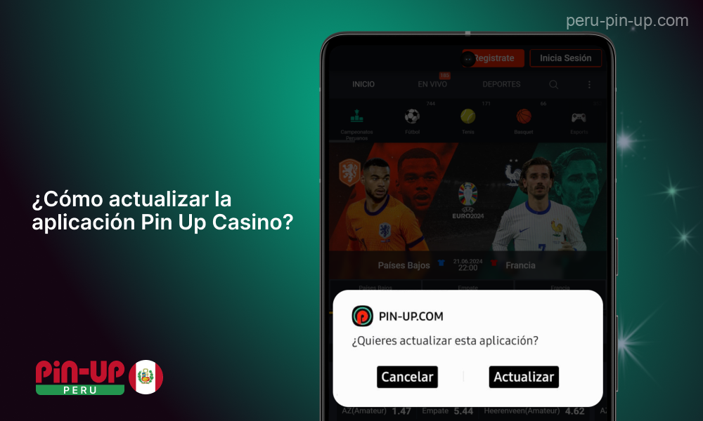 Los jugadores peruanos pueden actualizar fácilmente la aplicación Pin Up Casino en unos sencillos pasos