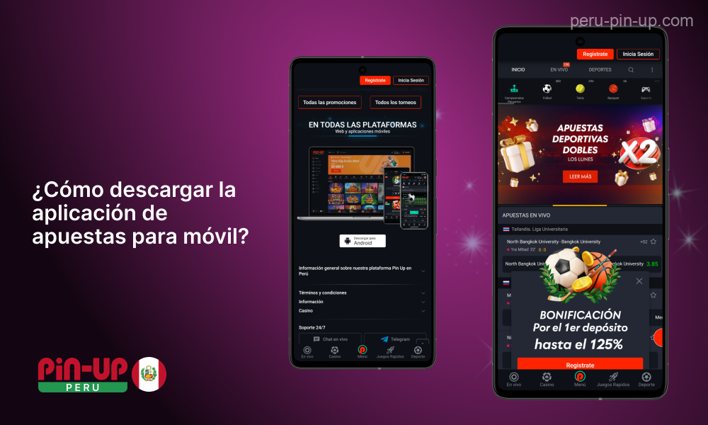 Los apostantes en Perú pueden descargar fácilmente la poderosa aplicación móvil Pin-Up bet para Android e iOS para comenzar a apostar en competencias deportivas regionales e internacionales