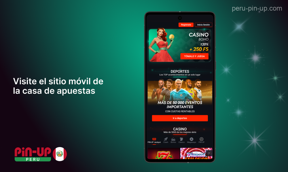 Para descargar Pin Up en tu dispositivo Android, visita la web móvil de la casa de apuestas a través de cualquier navegador de tu smartphone o tableta