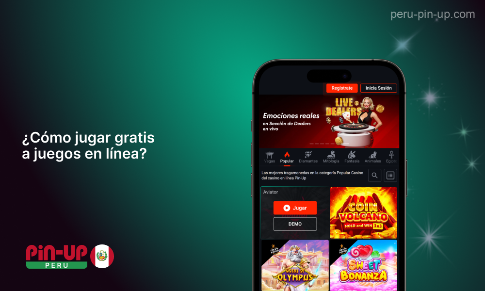 Los jugadores peruanos pueden jugar a demos gratuitas de juegos online en Pin Up Casino sin registrarse ni arriesgarse a perder dinero real