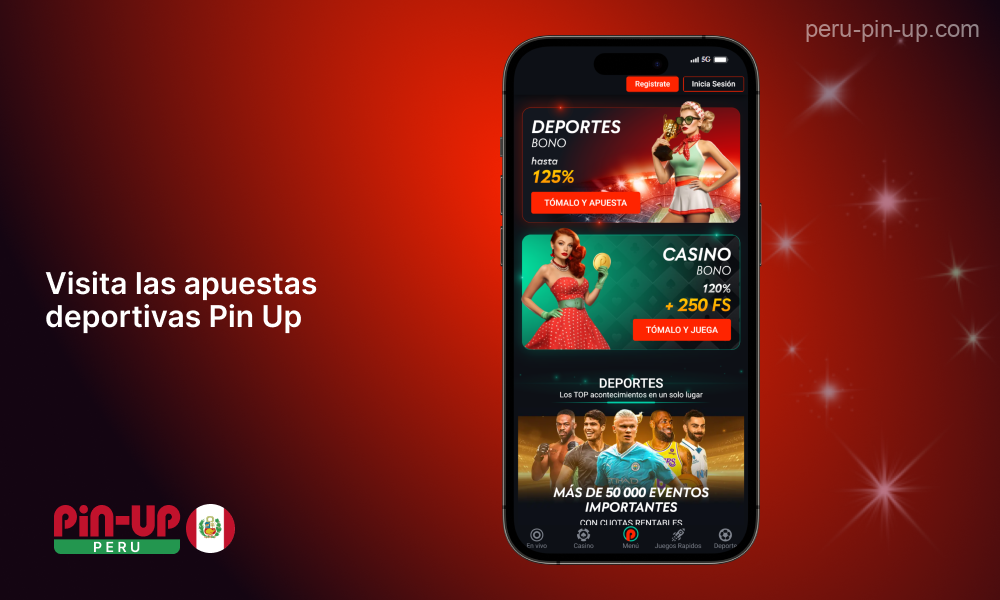 Visita el sitio web de Pin Up a través de Safari o cualquier otro navegador móvil para instalar la aplicación del casino para el sistema iOS