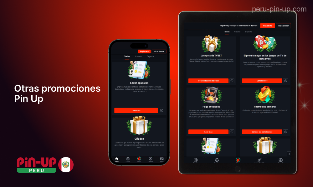 El programa de bonos de Pin Up Casino ofrece una variedad de recompensas y beneficios a los jugadores en Perú, mejorando su experiencia de juego