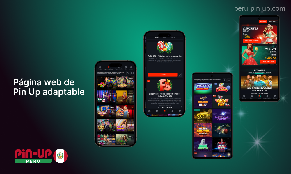 Para apostar desde el móvil en Pin Up, los jugadores de Perú pueden utilizar la versión optimizada para móviles del sitio web del casino a través del navegador de su teléfono, lo que les permite acceder a todos los servicios del casino sin necesidad de instalar una aplicación