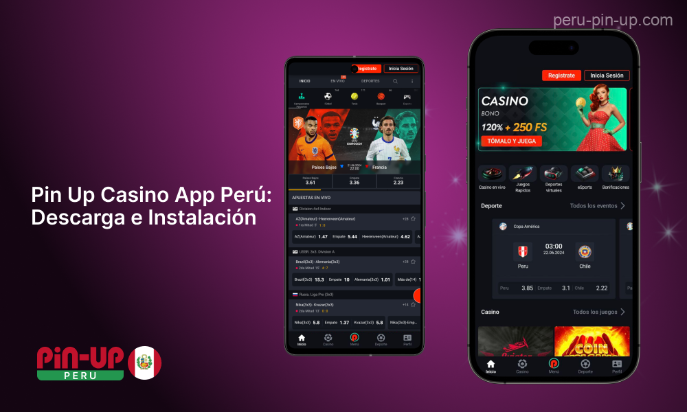 La aplicación de casino móvil Pin Up está disponible para los jugadores peruanos para teléfonos inteligentes y tabletas con sistemas operativos Android e iOS, lo que les permite jugar en el casino en cualquier lugar y ganar dinero real