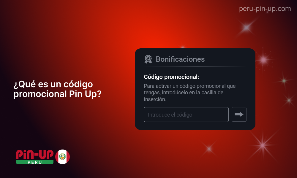 El código promocional Pin Up permite a los jugadores peruanos activar bonos de casino adicionales, como giros extra o apuestas gratis